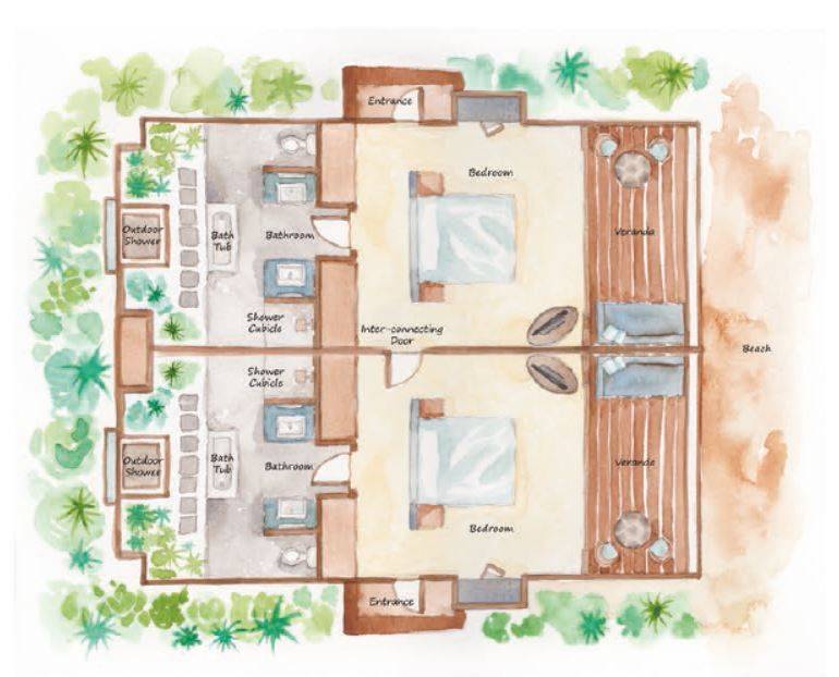 2 Bedroom Family Beach Villa