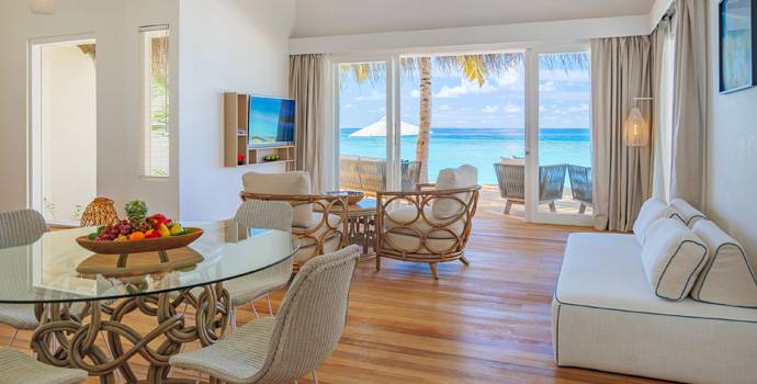 Wohnen, Two Bedroom Pool Suite Beach Villa, Baglioni Resort Maldives