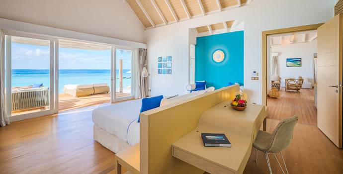 Schlafen, Two Bedroom Pool Suite Beach Villa, Baglioni Resort Maldives