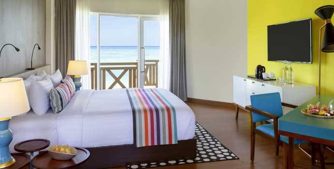 Schlafzimmer, Two Bedroom Family Beach Villa, Mercure Maldives Kooddoo Resort 