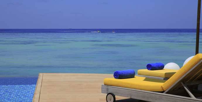 Terrasse, Two Bedroom Family Beach Villa, Mercure Maldives Kooddoo Resort