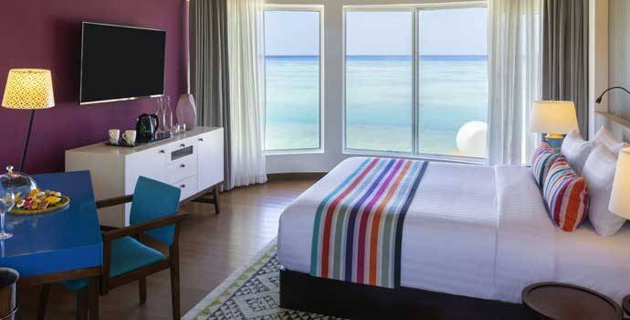 Schlafzimmer, Two Bedroom Family Beach Villa, Mercure Maldives Kooddoo Resort