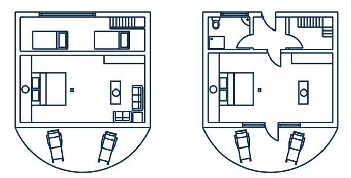 Grundriss, Faro Studio, Nika Island Resort
