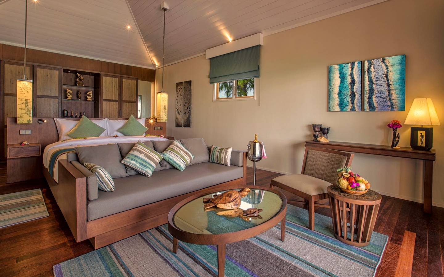 Hurawalhi Island Resort, Malediven, Beach Pool Villa, Schlafzimmer