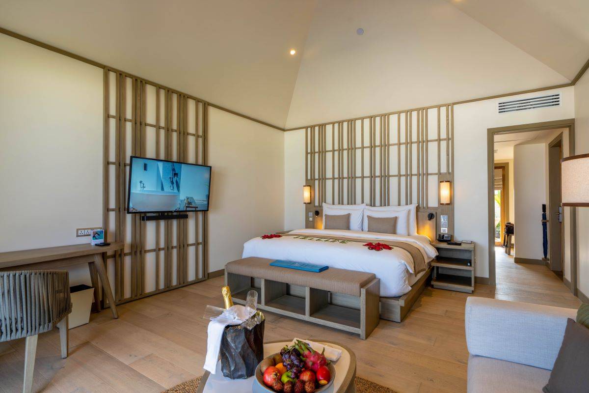 Kagi Maldives SPA Island, Malediven, Beach Pool Villa, Schlafzimmer