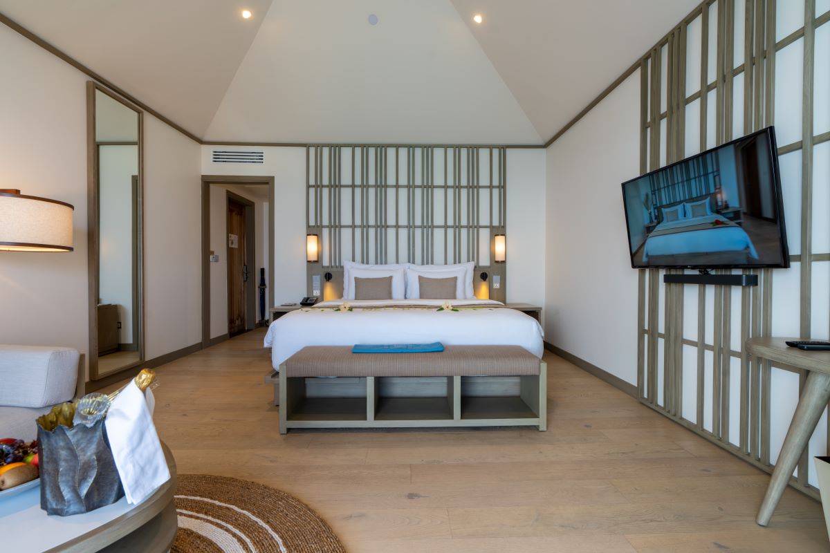 Kagi Maldives SPA Island, Malediven, Ocean Pool Villa, Schlafzimmer