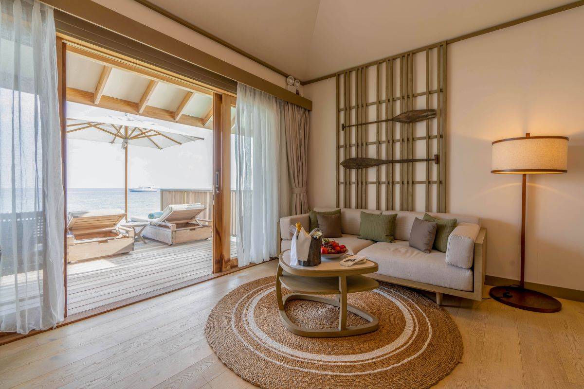 Kagi Maldives SPA Island, Malediven, Ocean Pool Villa, Sofaecke