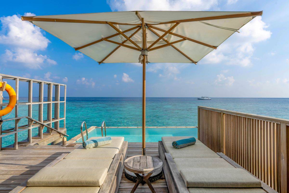 Kagi Maldives SPA Island, Malediven, Ocean Pool Villa, Terrasse