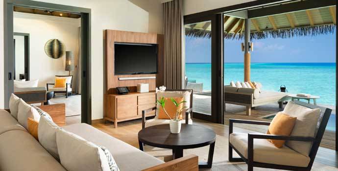 Wohnen, One Bedroom Over Water Pool Residence, Vakkaru Maldives