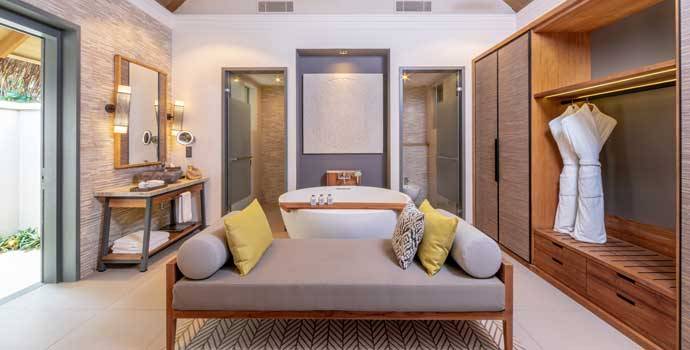 Badezimmer, Two Bedroom Beach Pool Residence, Vakkaru Maldives