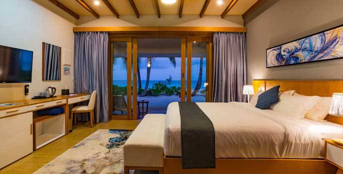 Schlafen, Pool Villa, Fiyavalhu Maldives