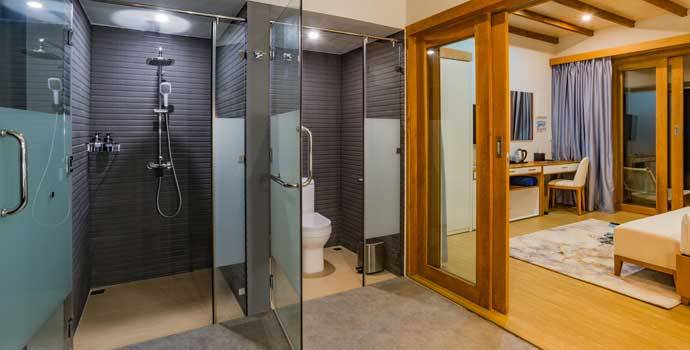 Dusche, Pool Villa, Fiyavalhu Maldives