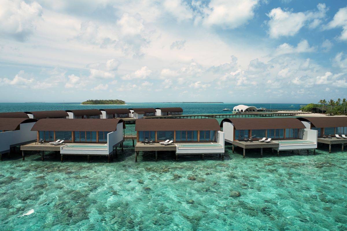 The Westin Maldives Miriandhoo Resort, Malediven, Overwater Villa Pool, Außenansicht