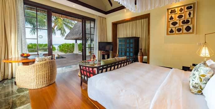 Schlafzimmer, Earth Pool Villa, OZEN Reserve Bolifushi