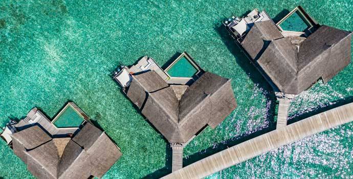 Aerial, Ocean Pool Suite, OZEN Reserve Bolifushi