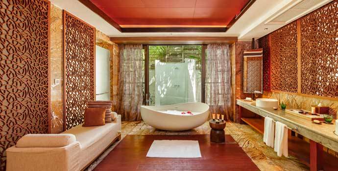 Badezimmer, Sunset Earth Pool Reserve, OZEN Reserve Bolifushi