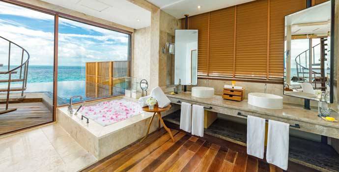 Badezimmer, Private Ocean Reserve with Slide, OZEN Reserve Bolifushi