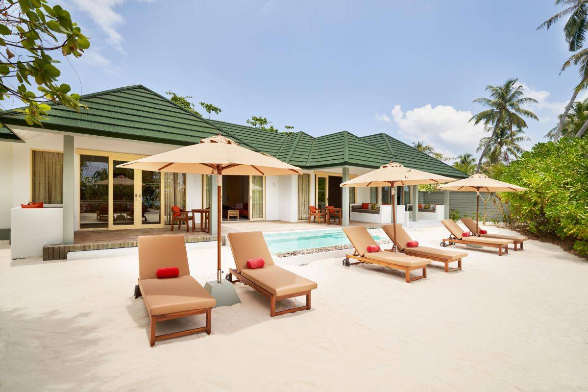 Siyam World Maldives, Malediven, 3 Bedroom Pool Beach Villa, Außenbereich
