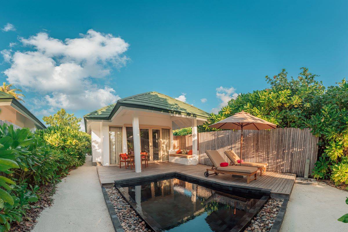 Siyam World Maldives, Malediven, Sunset Pool Beach Villa, Außenbereich