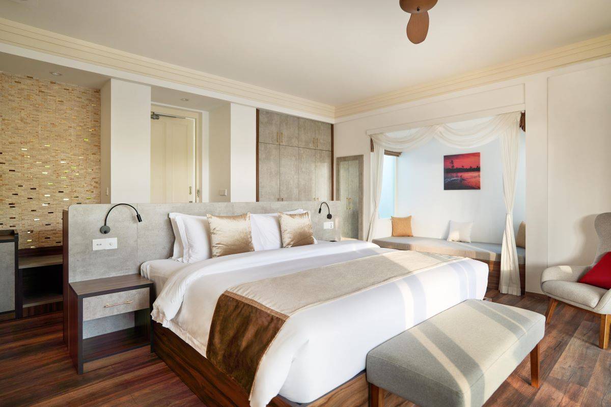 Siyam Wolrd Maldives, Malediven, 4 Bedroom Beach Residence with Pool, Schlafzimmer