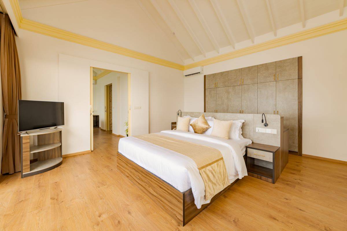 Siyam Wold Maldives, Malediven, Water Pavilion with Pool and Slide, Schlafzimmer