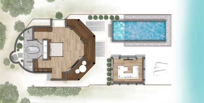 Deluxe Villa with Infinity Pool , Kihaa Maldives