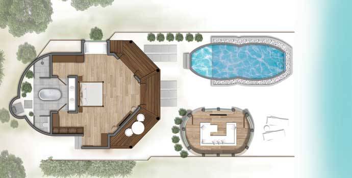 Prestige Beach Suite with Infinity Pool , Kihaa Maldives