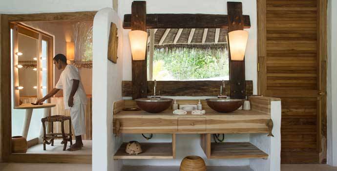 Badezimmer, Soneva Fushi Family Villa Suite with Pool, One Bedroom Villa Suite with Pool, Soneva Fushi Resort