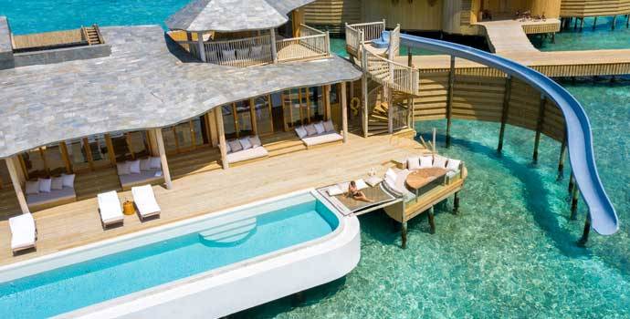 Terrasse, 1 Bedroom Water Retreat with Slide, One Bedroom Water Retreat, Soneva Fushi Resort