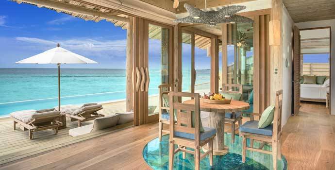Wohnen, 1 Bedroom Water Retreat with Slide, One Bedroom Water Retreat, Soneva Fushi Resort