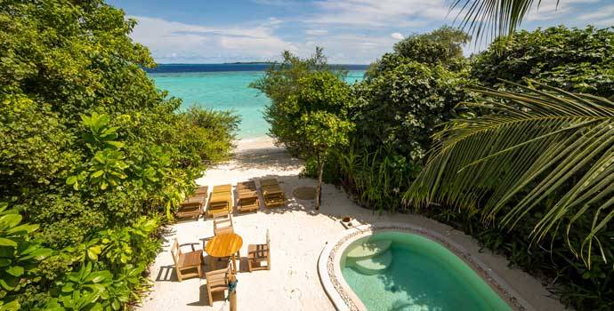 Ausblick, 2 Bedroom Crusoe Suite with Pool, Two Bedroom Villa Suite with Pool, Soneva Fushi Resort