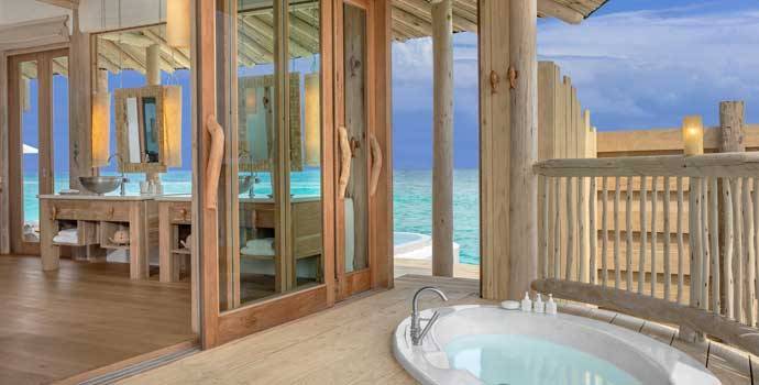 Badewanne, 2 Bedroom Water Retreat with Slide, Two Bedroom Water Retreat, Soneva Fushi Resort