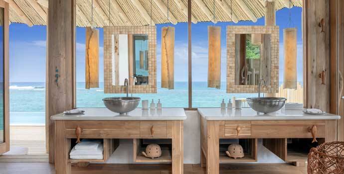 Badezimmer, 2 Bedroom Water Retreat with Slide, Two Bedroom Water Retreat, Soneva Fushi Resort