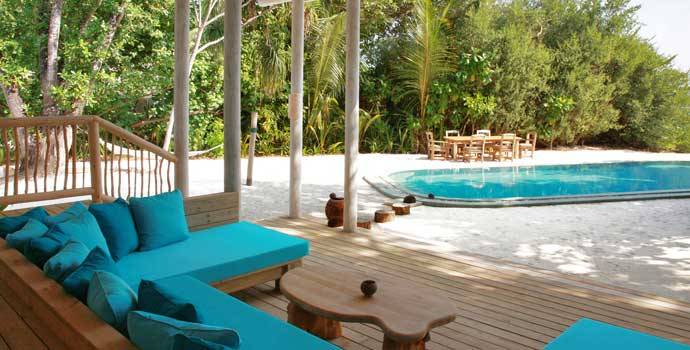 Terrasse, 3 Bedroom Crusoe Suite with Pool, Three Bedroom Villa Suite with Pool, Soneva Fushi Resort