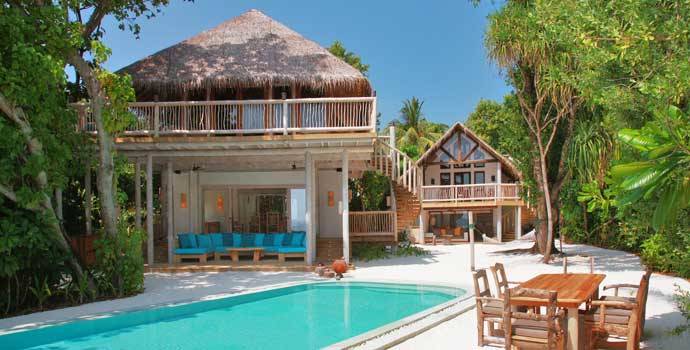 3 Bedroom Crusoe Suite with Pool, Three Bedroom Villa Suite with Pool, Soneva Fushi Resort