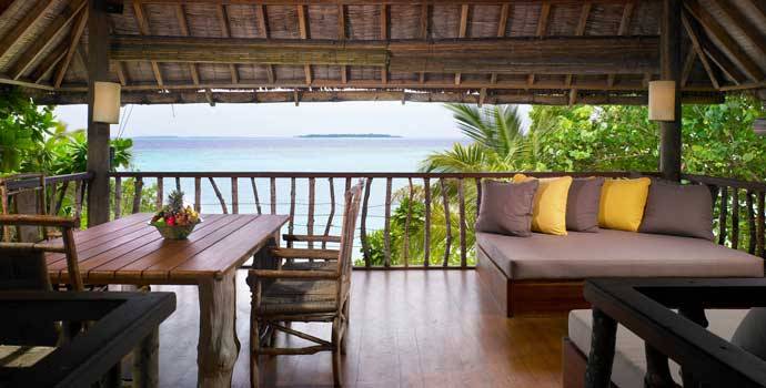 Balkon, Sunrise Retreat, Three Bedroom Villa Suite with Pool, Soneva Fushi Resort