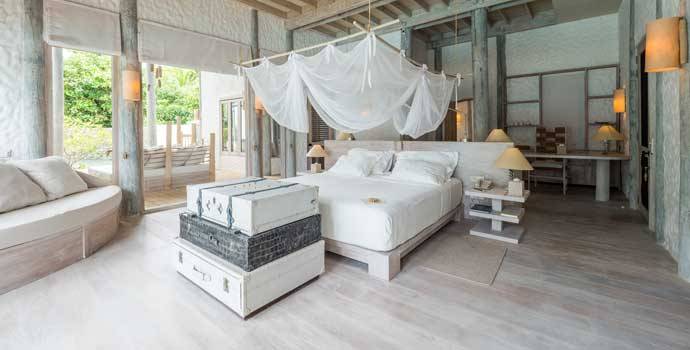 Schlafen, Villa One, Three Bedroom Residence with Pool, Soneva Fushi Resort