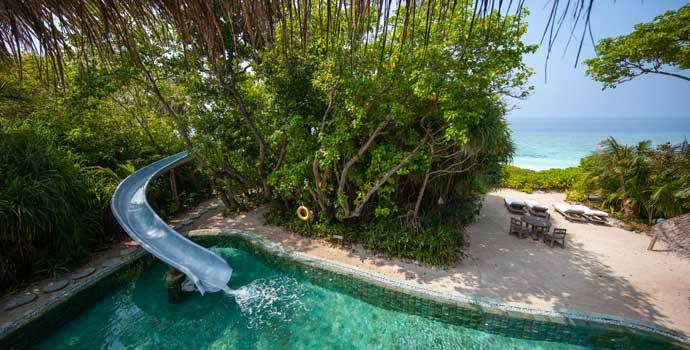 Wasserrutsche, Villa 41, Three Bedroom Residence with Pool, Soneva Fushi Resort