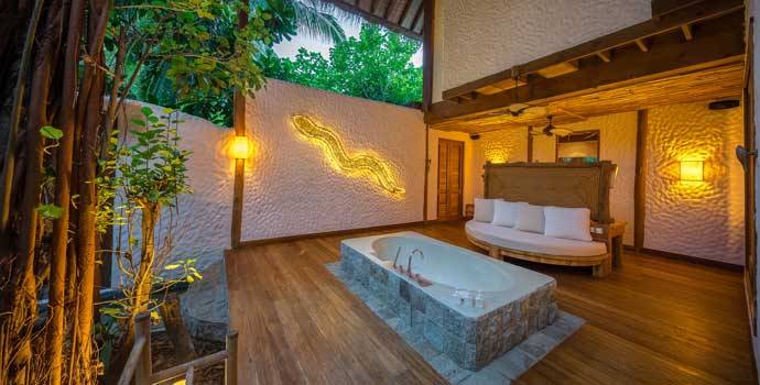 Badezimmer, Villa 41, Three Bedroom Residence with Pool, Soneva Fushi Resort