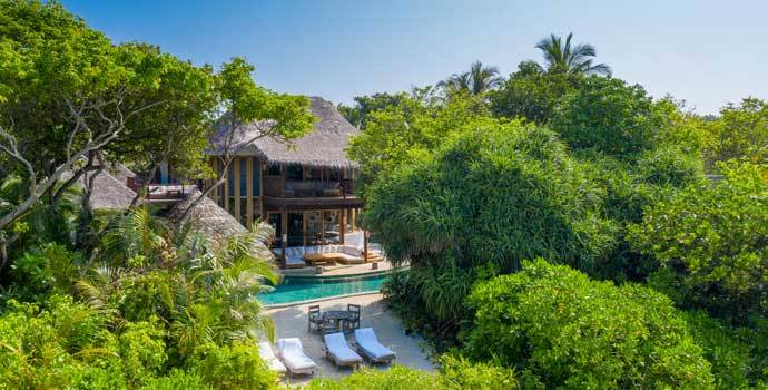 Aussenansicht, Villa 41, Three Bedroom Residence with Pool, Soneva Fushi Resort