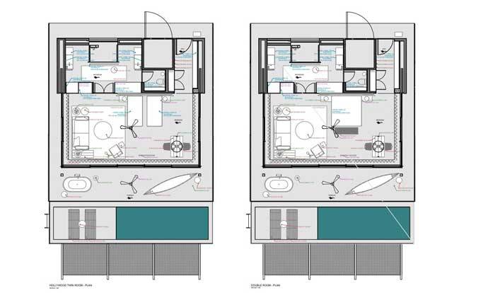 Grundriss, 1 Bedroom Sunset Water Pool Villa, Patina Maldives, Fari Islands
