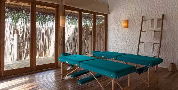 Massageliegen, Villa 14, Three Bedroom Residence with Pool, Soneva Fushi Resort