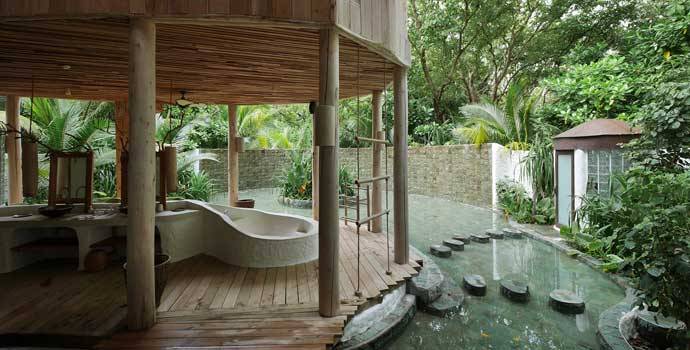 Badezimmer, Villa 15, Four Bedroom Residence with Pool, Soneva Fushi Resort