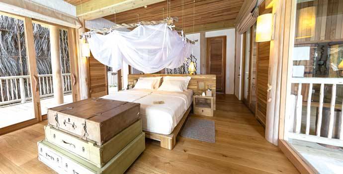 Schlafzimmer, Villa 38, Four Bedroom Residence with Pool, Soneva Fushi Resort