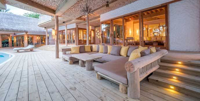 Terrasse, Sunset Reserve, Six Bedroom Sunset with Pool, Soneva Fushi Resort