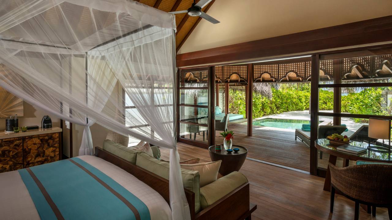 Sunrise Family Beach Bungalow with Pool, Four Seasons Resort Maldives at Kuda Huraa