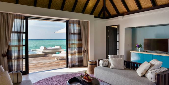 Sunrise Two Bedroom Water Suite with Pool, Four Seasons Resort Maldives at Kuda Huraa