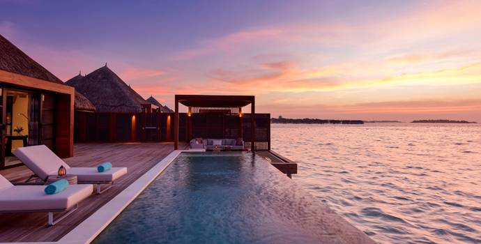 Sunrise Two Bedroom Water Suite with Pool, Four Seasons Resort Maldives at Kuda Huraa