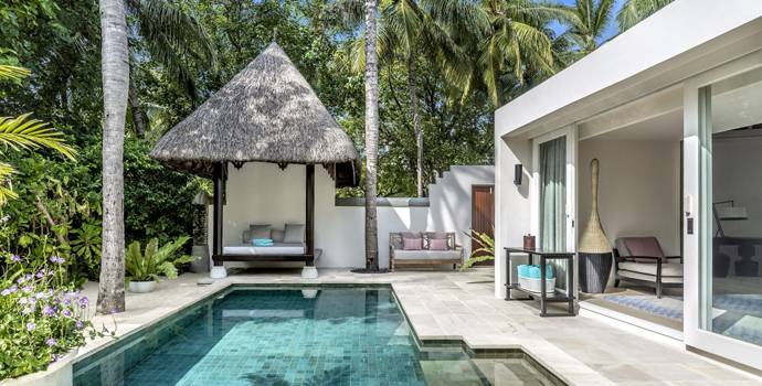 Deluxe Beach Pavillion with Pool, Four Seasons Resort Maldives at Kuda Huraa