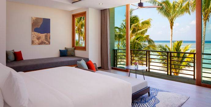 Wohnen, 2 Bedroom Family Beach Villa with Private Pool, Radisson Blu Resort Maldives